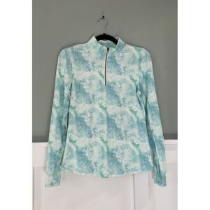 NWT women's ADAIR Active Quarter Zip Sunshirt Anti-UV UPF‎ 50+  SZ M Butter Soft